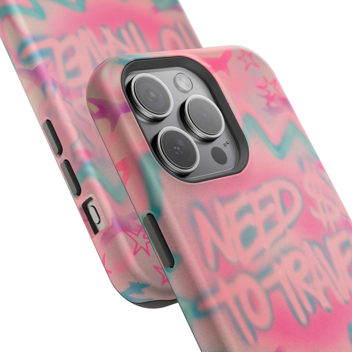 MagSafe "need $$ to travel" airbrush iPhone case