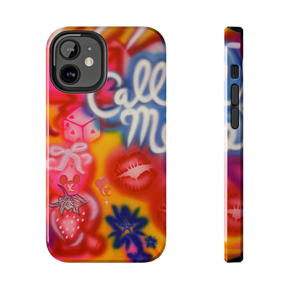 "CALL ME!" airbrush iPhone case