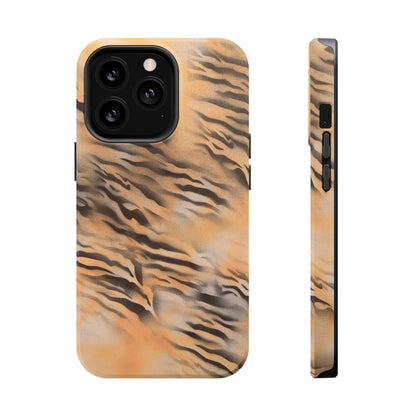 MagSafe "neutral tiger" airbrush iPhone case