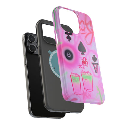 MagSafe "lucky ace" airbrush iPhone case