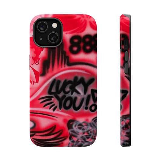 MagSafe "lucky you! pt. 2" airbrush iPhone case