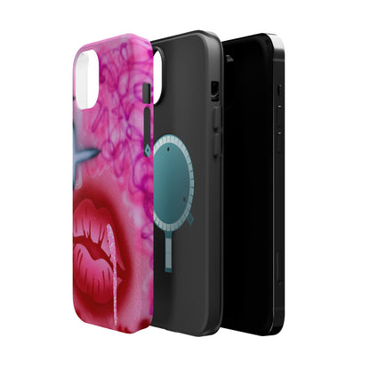MagSafe limited edition "glitter aura" airbrush iPhone case