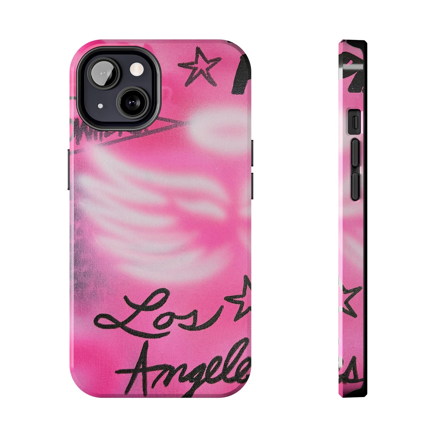 "pink angel wings" airbrush iPhone case