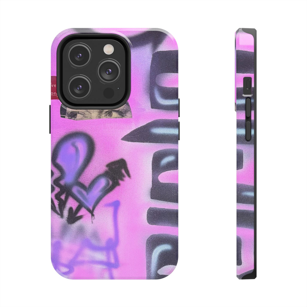 "Lila Prinzessin" Airbrush iPhone Hülle