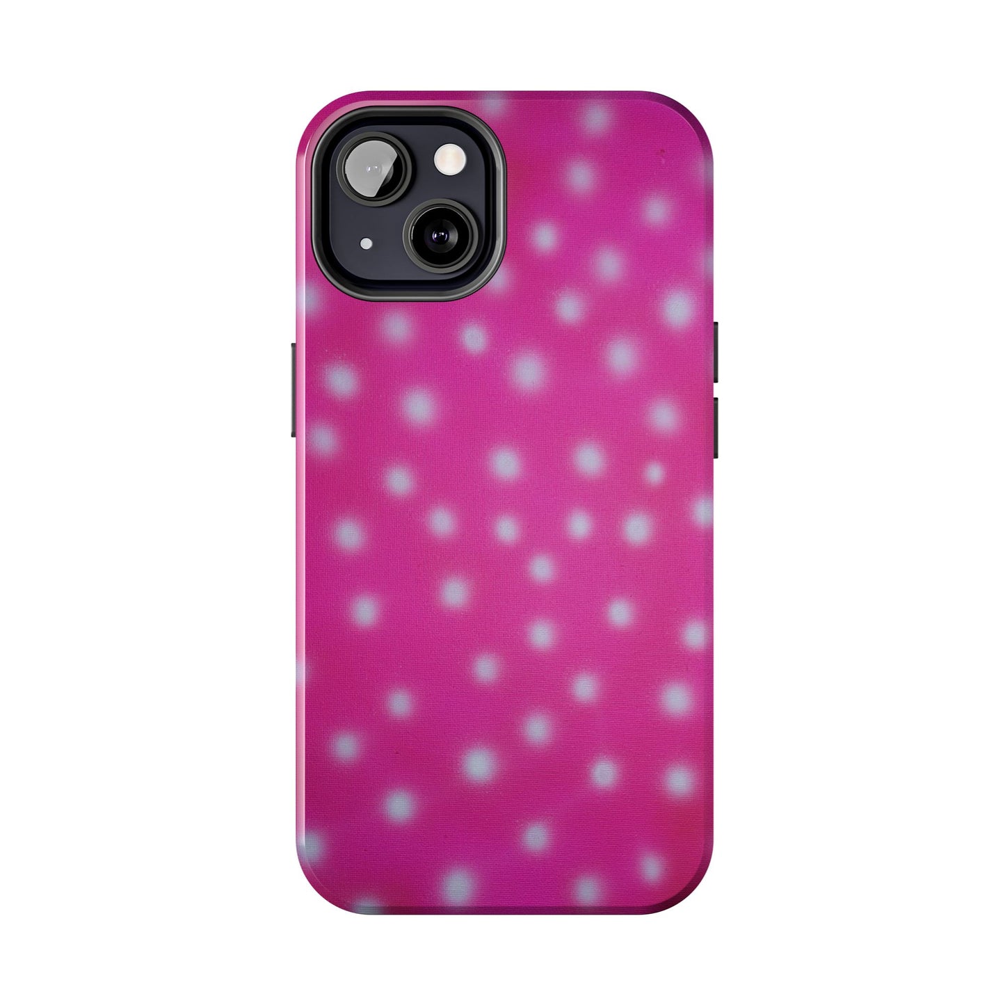 "bubblegum polka dot" airbrush iPhone case