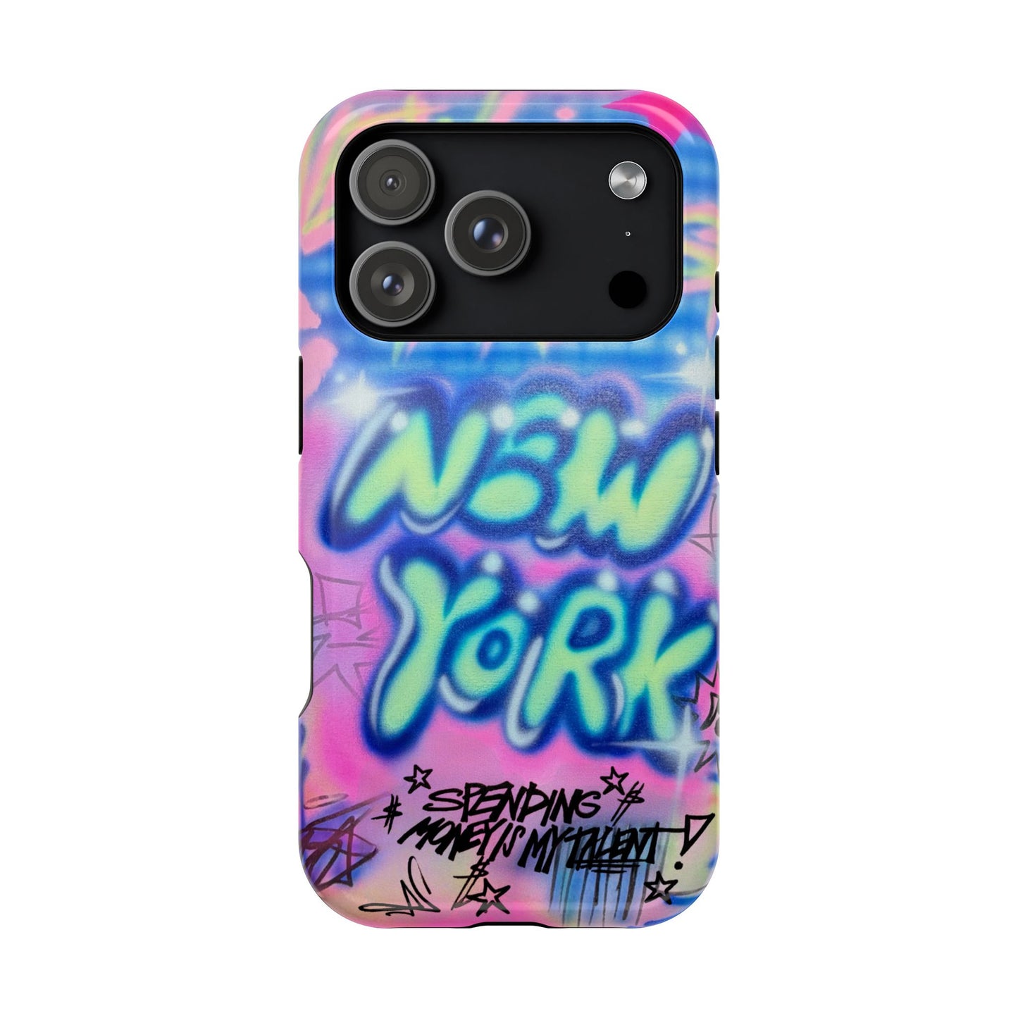 magsafe "spending $$ is my talent" airbrush iPhone case