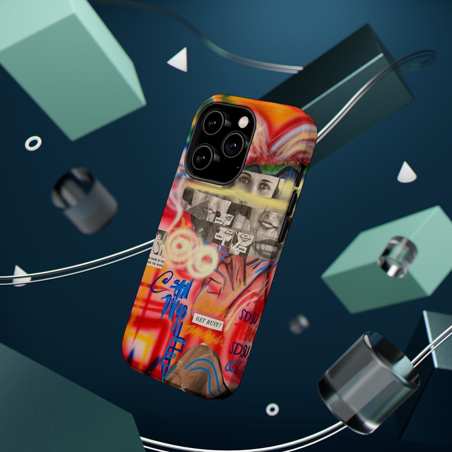 MagSafe Limited Edition "Get Busy" Airbrush iPhone Hülle
