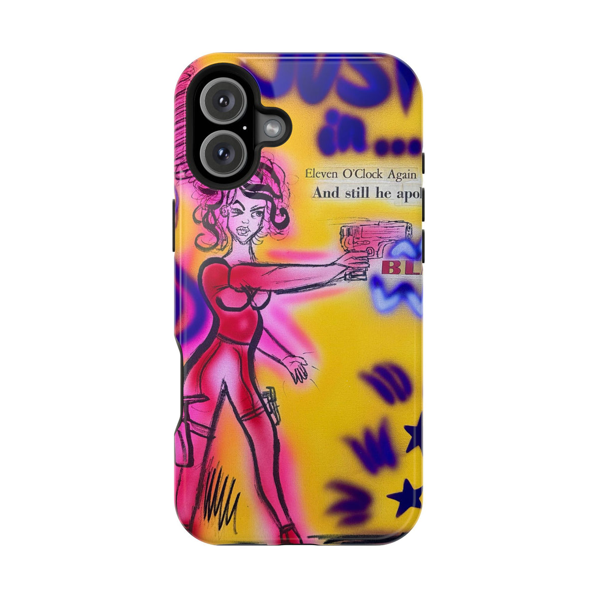 MagSafe "spiraling thoughts" airbrush iPhone case