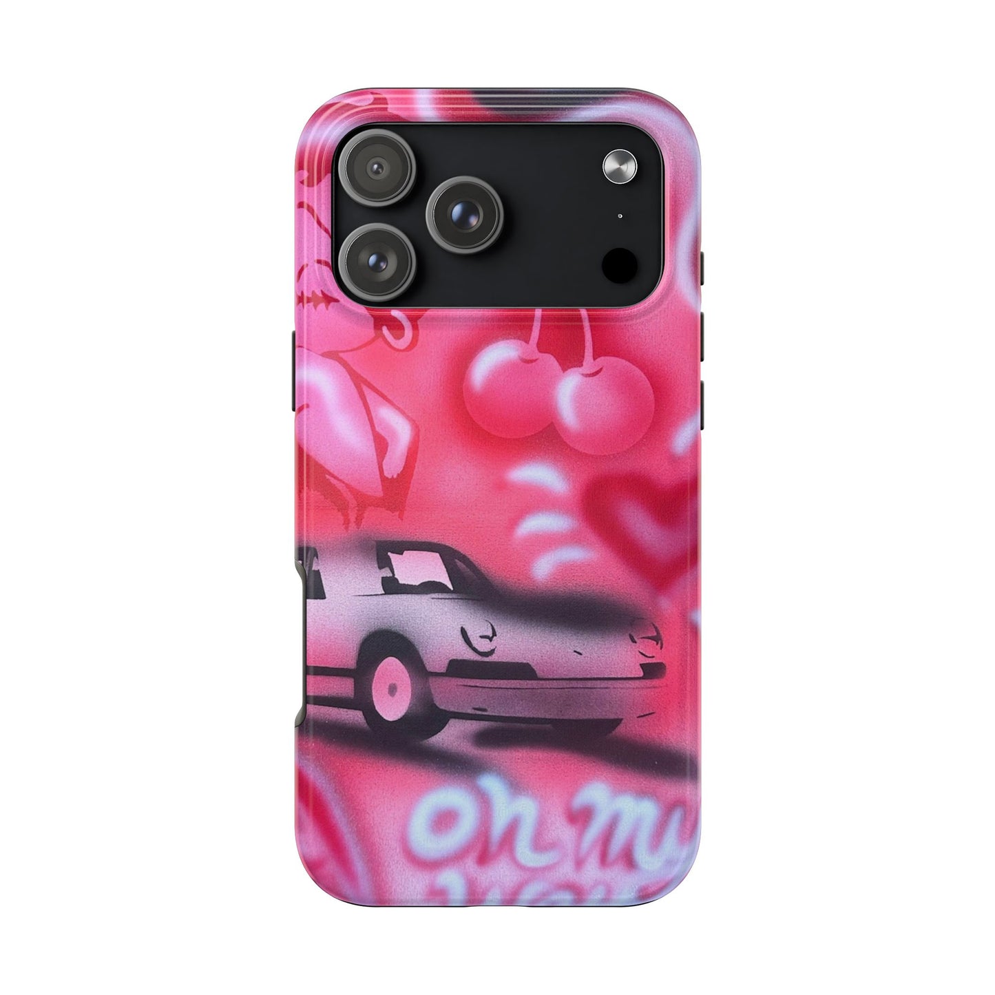 "on her way" airbrush iPhone case