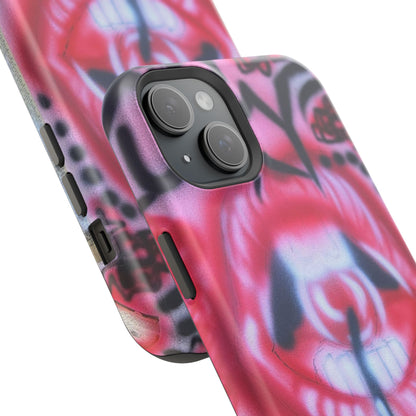 MagSafe "be happy, go lucky" Airbrush-iPhone-Hülle