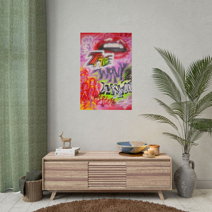 "wynwood gold" airbrush rolled print