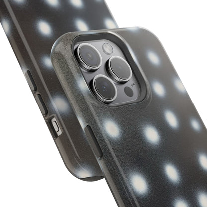 MagSafe "coconut noir polka dot" airbrush iPhone case