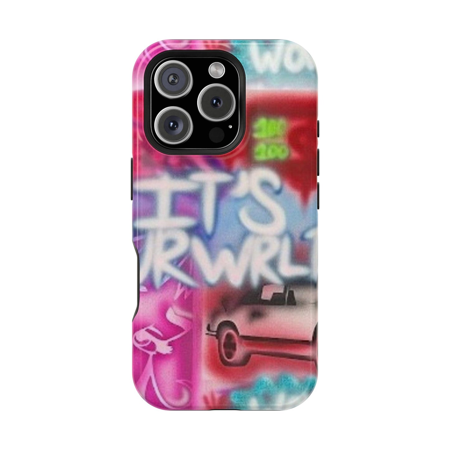 MagSafe „its ur WRLD“ Airbrush iPhone Hülle