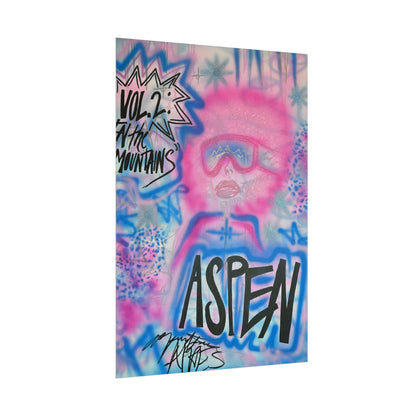 "aspen aspirations" airbrush rolled print
