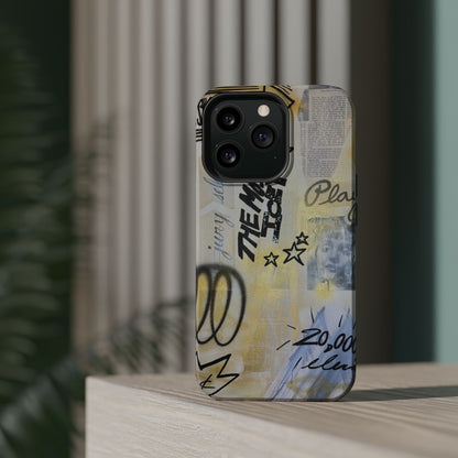 MagSafe "golden glacier" airbrush iPhone case