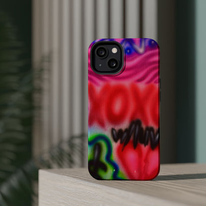 MagSafe Airbrush-iPhone-Hülle „with luv, xoxo“