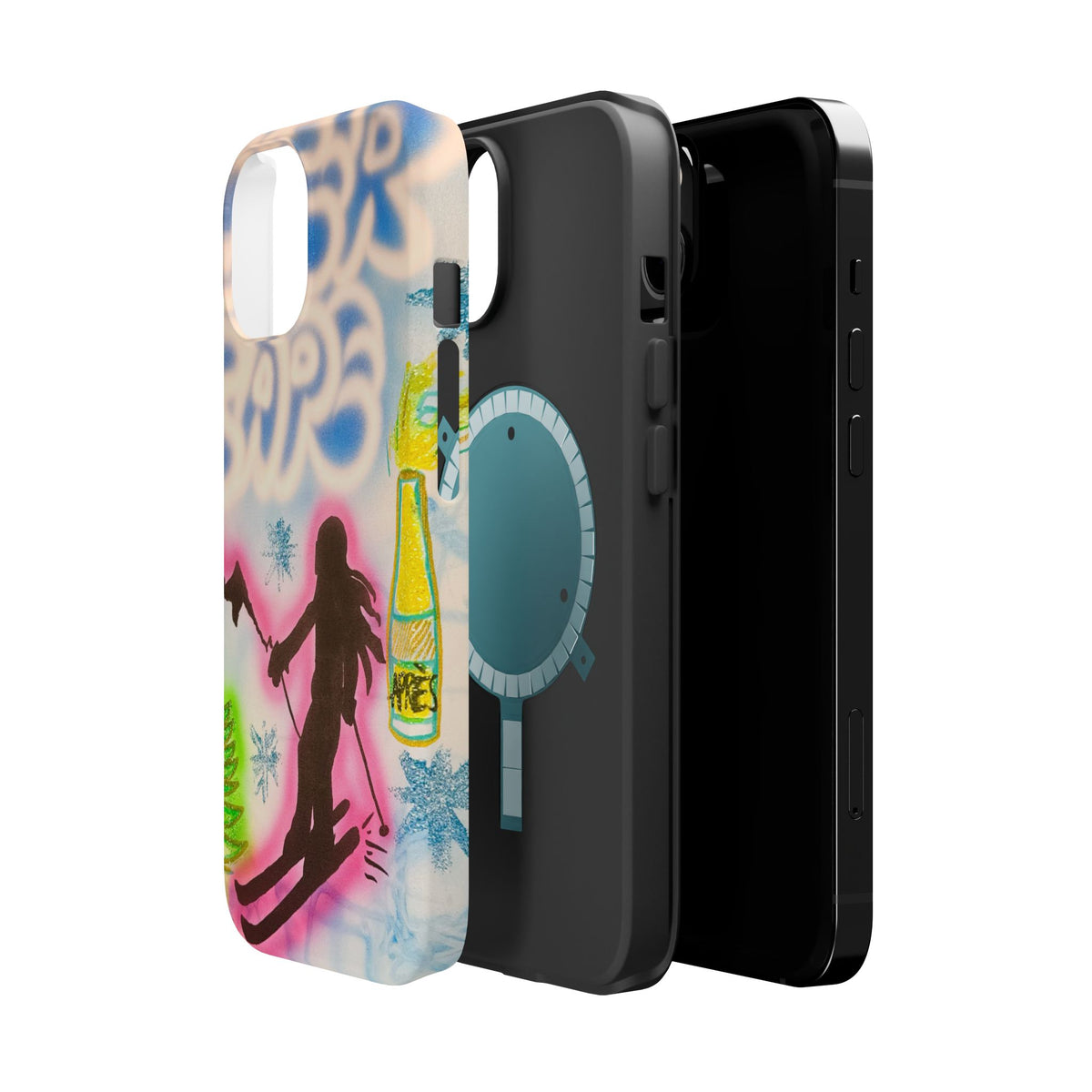MagSafe "winter escape" airbrush iPhone case
