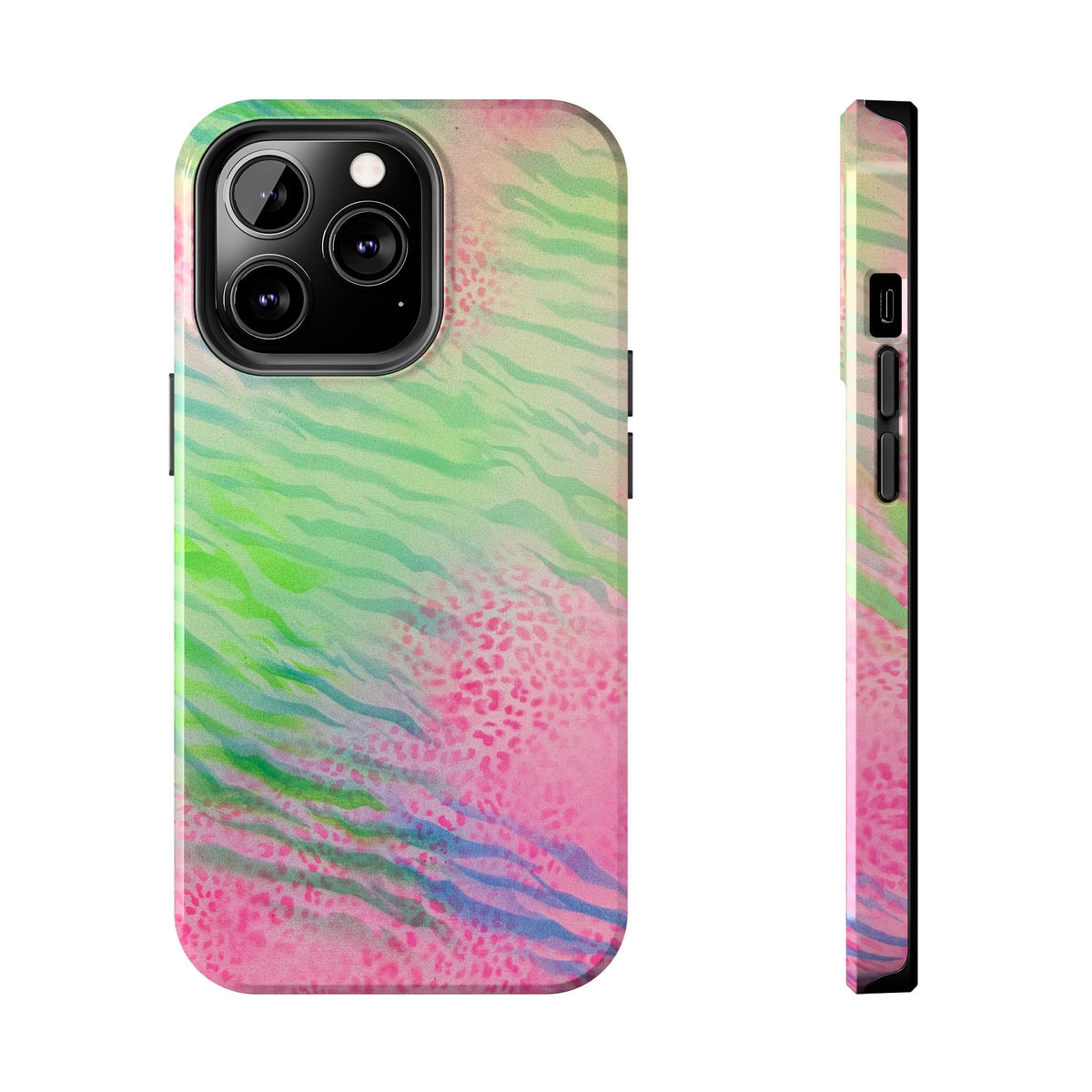 "teal cheetah" airbrush iPhone case