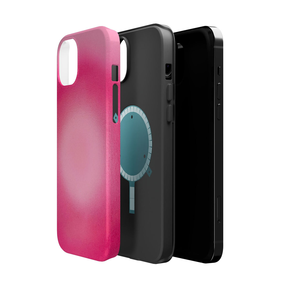 MagSafe "pinkberry" airbrush iPhone case