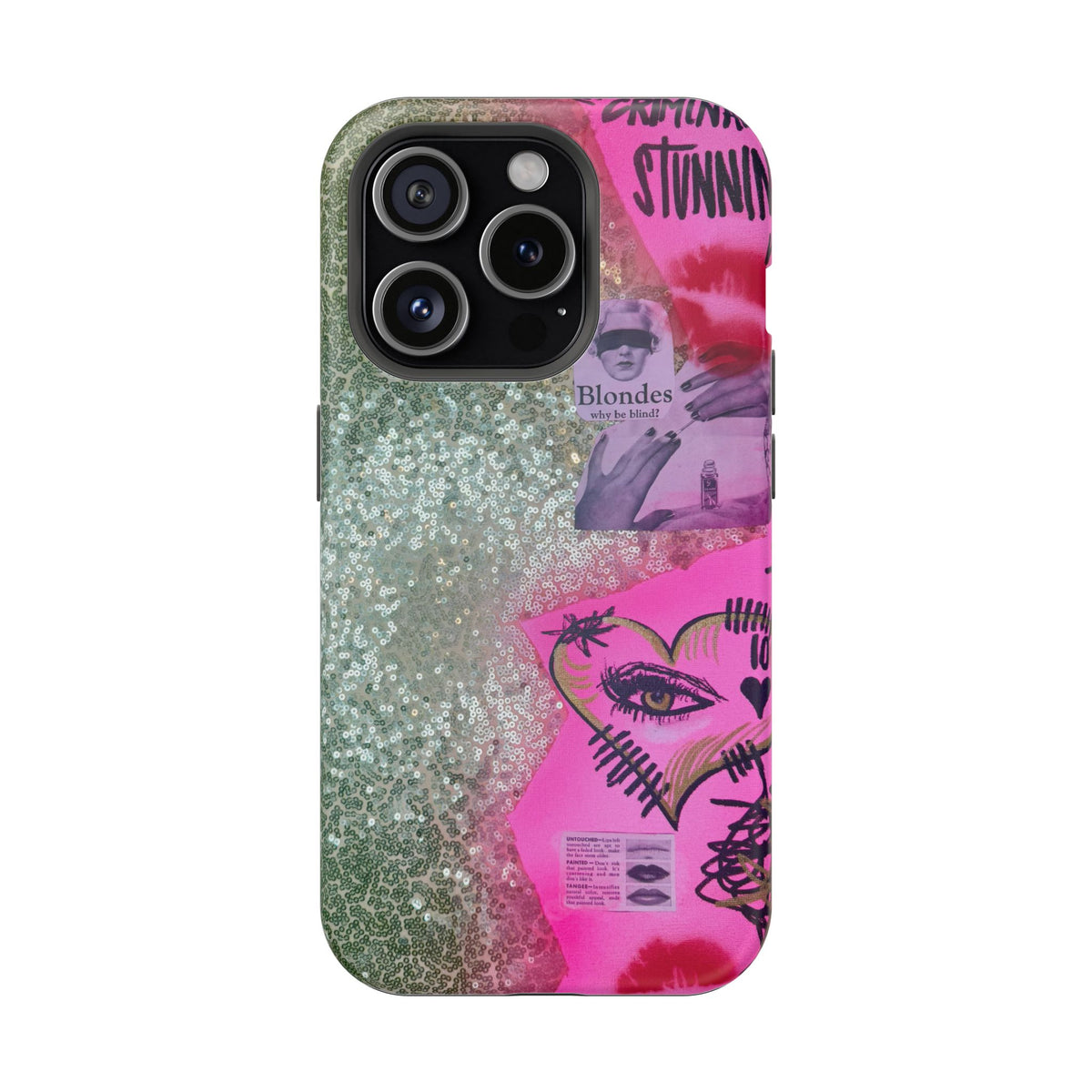 MagSafe "glitter gloss" airbrush iPhone case