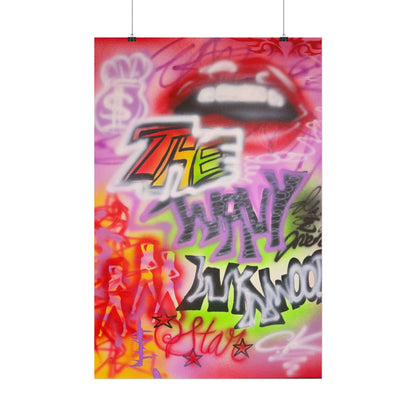 "wynwood gold" airbrush rolled print