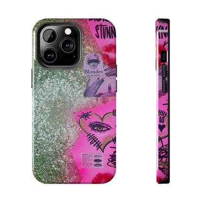 "glitter gloss" airbrush iPhone case