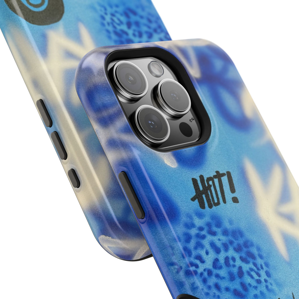 MagSafe "brilliant blues" airbrush iPhone case