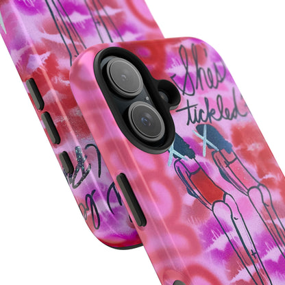 "tickled pink" airbrush iPhone case