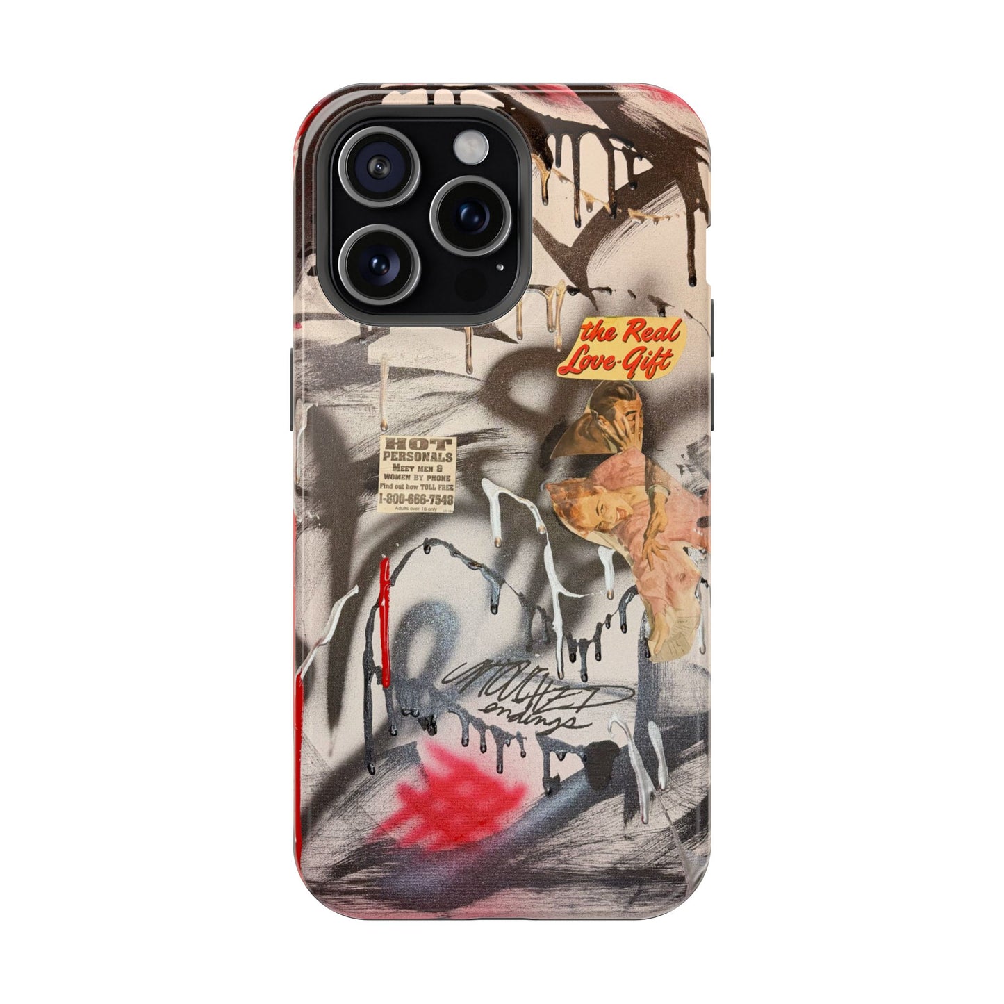 MagSafe "real love" airbrush iPhone case