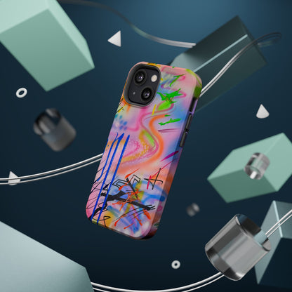 MagSafe "neon haze" airbrush iPhone case