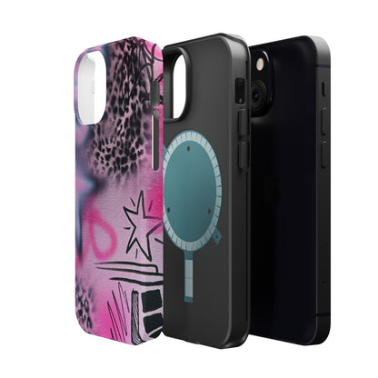 MagSafe "onyx cheetah" Airbrush iPhone Hülle