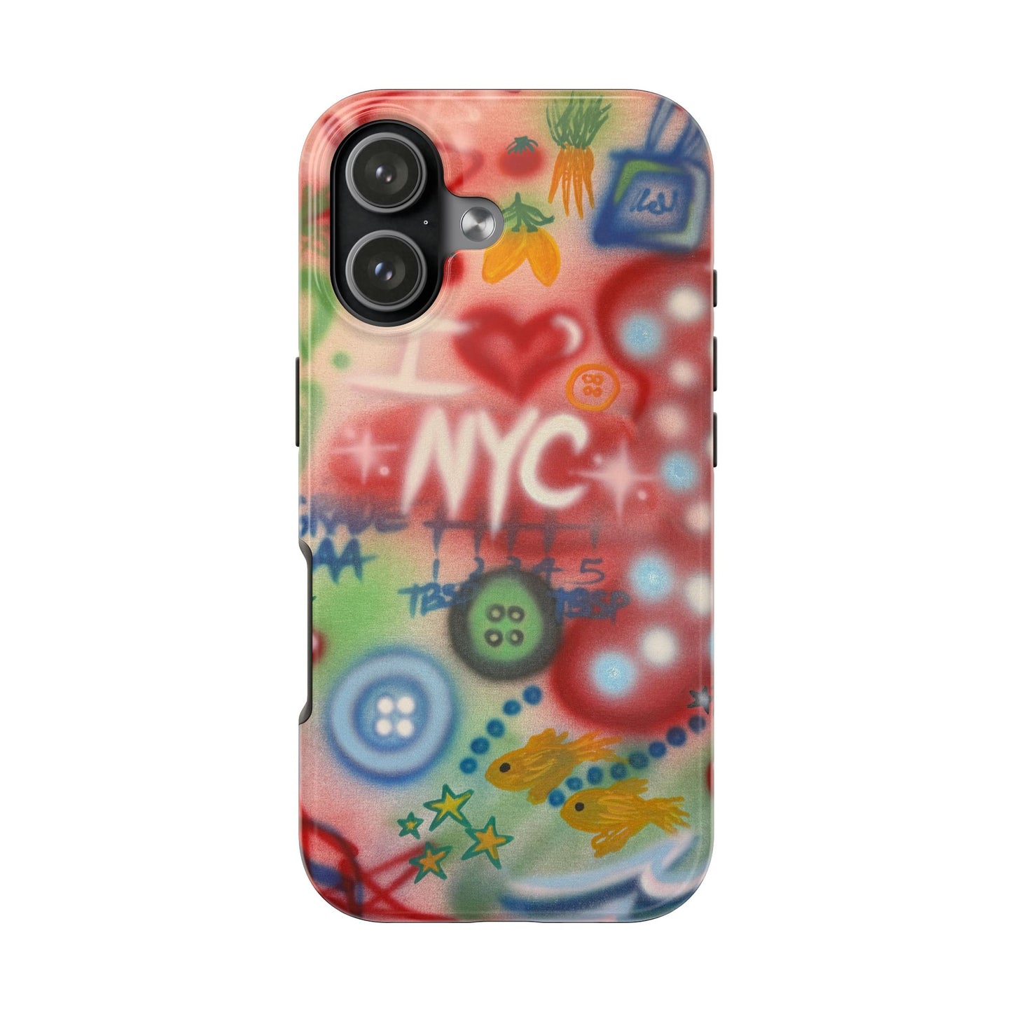 "i <3 NYC" airbrush iPhone case