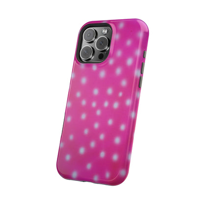 MagSafe "bubblegum polka dot" airbrush iPhone case