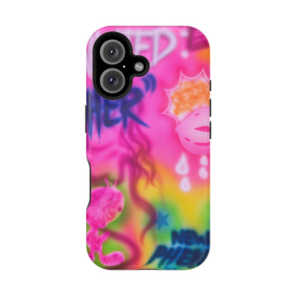 MagSafe "wanted" airbrush iPhone case
