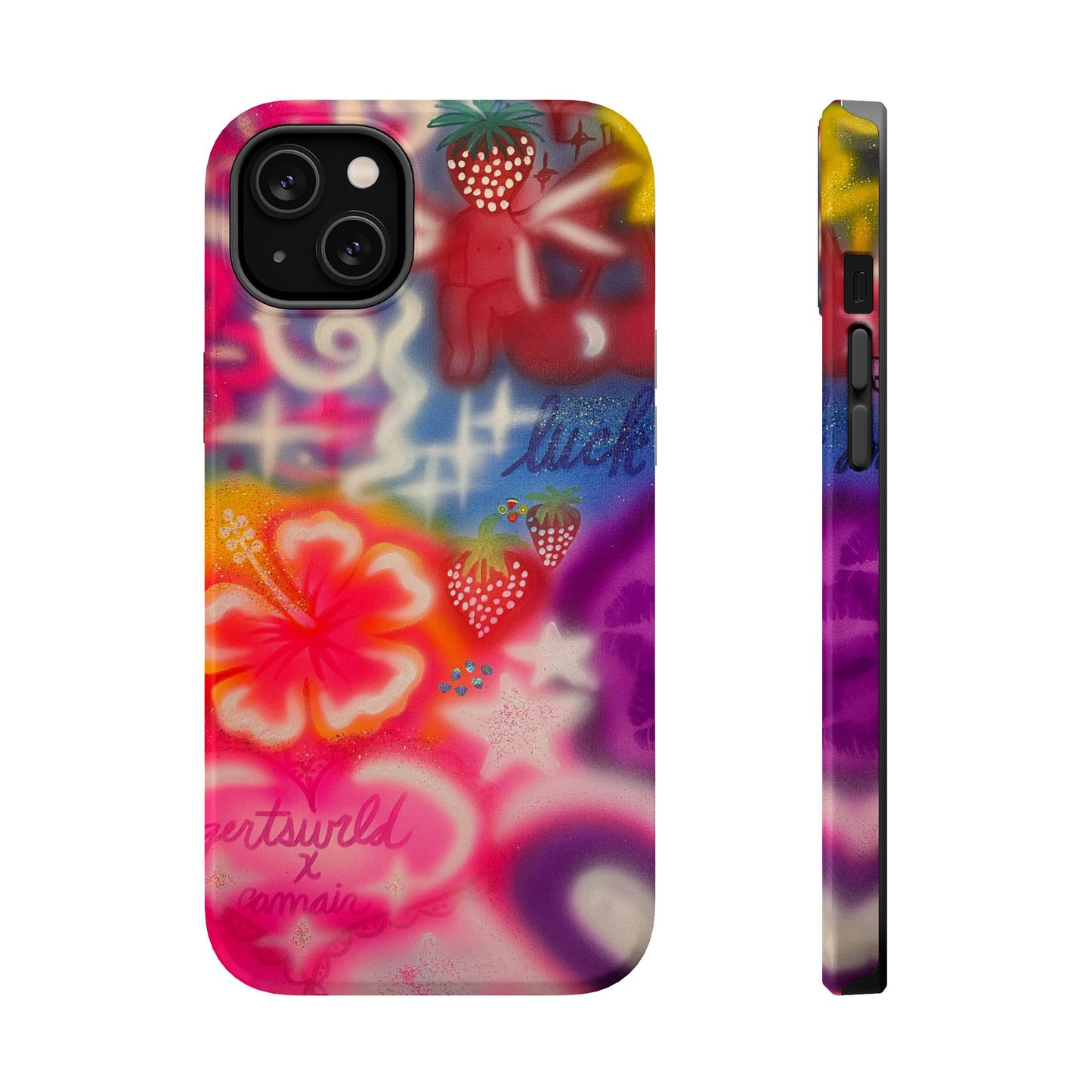 MagSafe „luck & luv“ Airbrush iPhone-Hülle