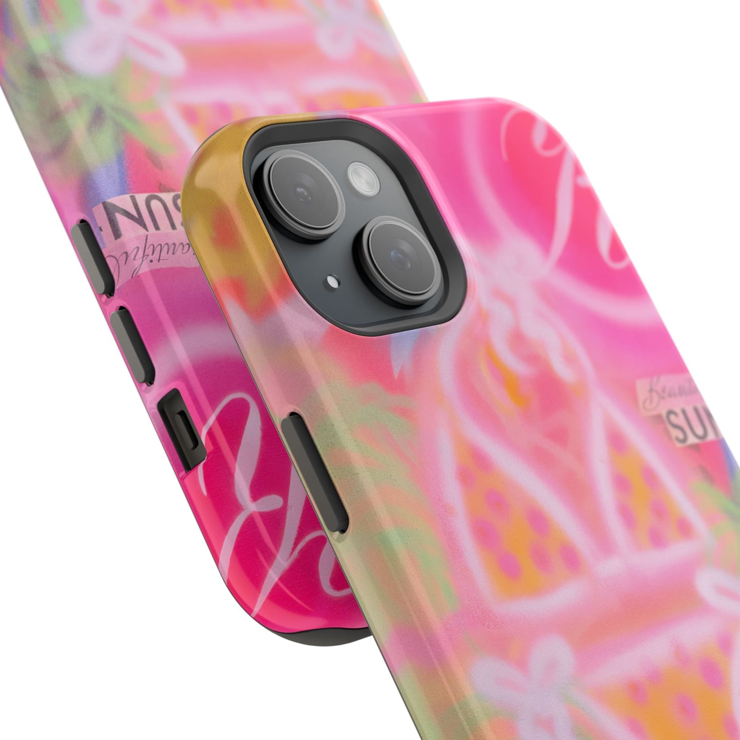 MagSafe "santa monica strawberry" airbrush iPhone case