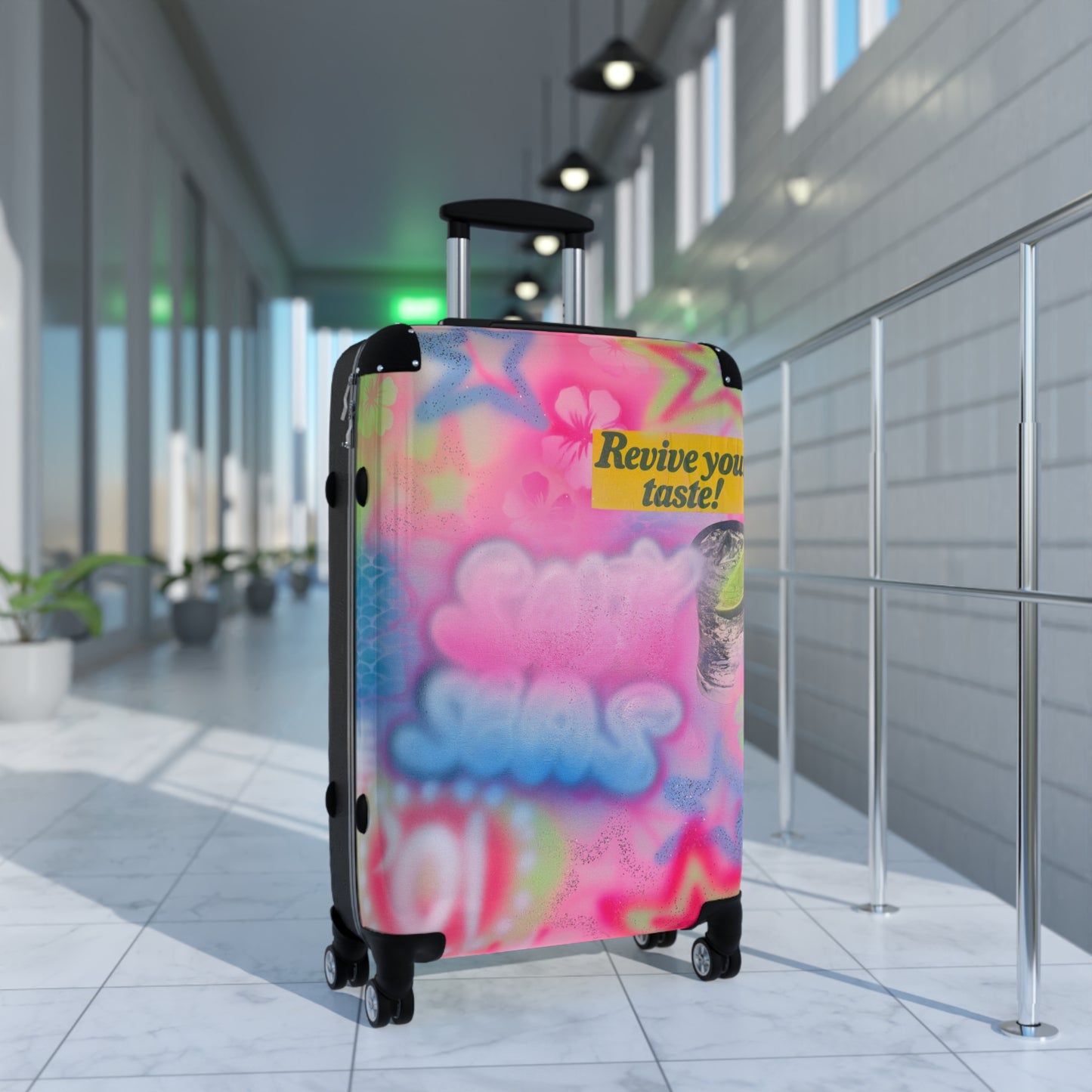 "salty seas" airbrush suitcase