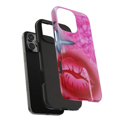 "glitter aura" airbrush iPhone case