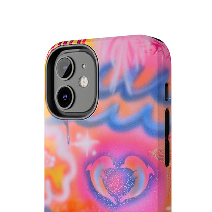 "mornings in malibu" airbrush iPhone case