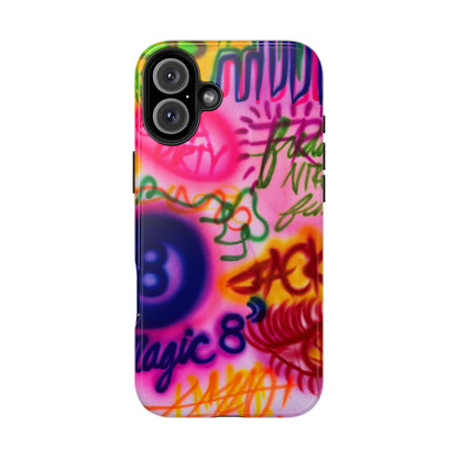 "colorful chaos" airbrush iPhone case