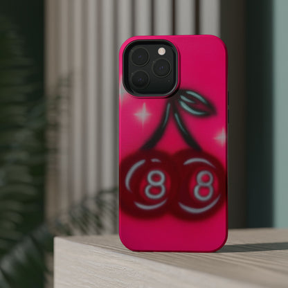 MagSafe „Cherry 8ball“ Airbrush iPhone Hülle