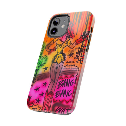 "wild, wild west" airbrush iPhone case