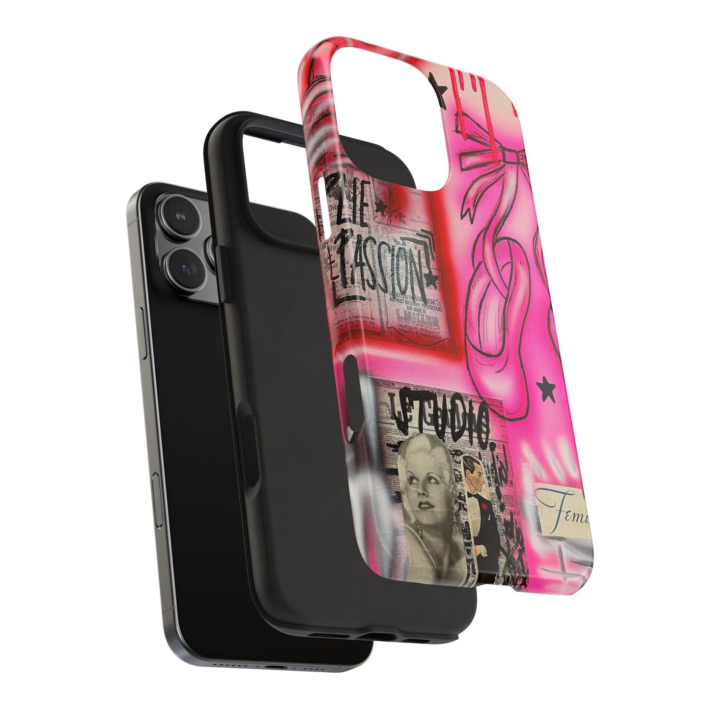"plié passion” airbrush iPhone case