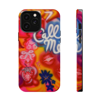 MagSafe "CALL ME!" airbrush iPhone case