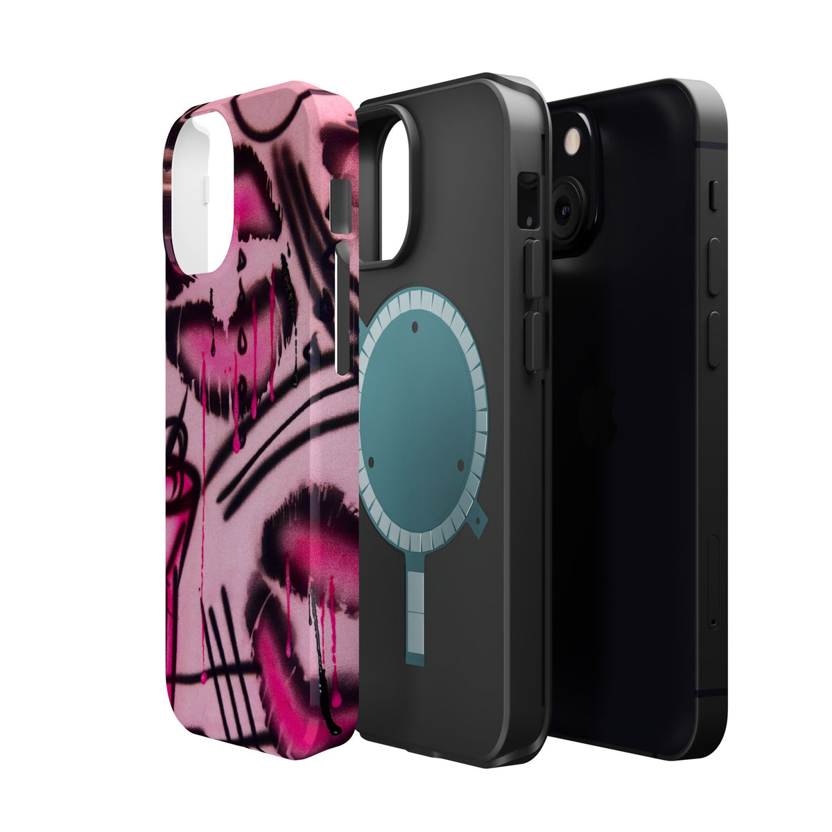 MagSafe "glossy pout" airbrush iPhone case