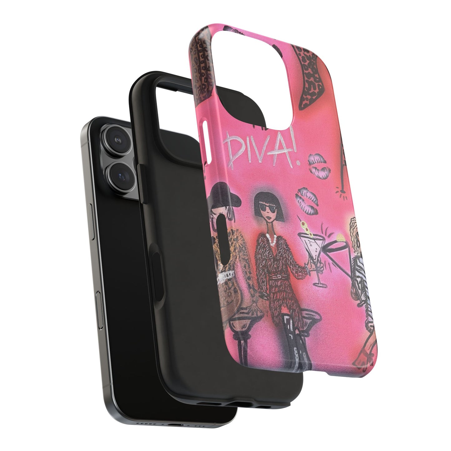 "party diva" airbrush iPhone case