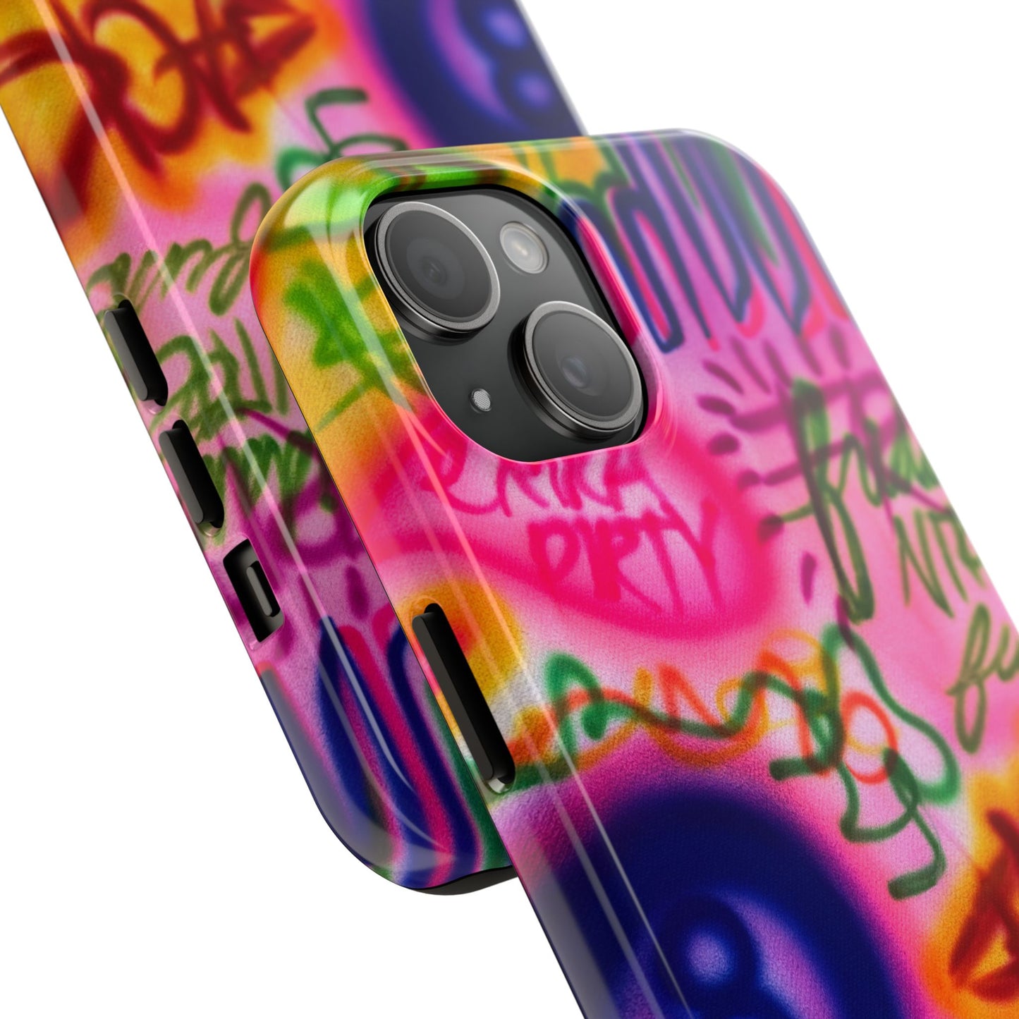 "colorful chaos" airbrush iPhone case
