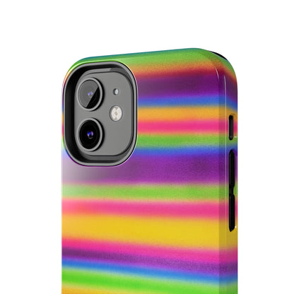 "colorful stripes" airbrush iPhone case