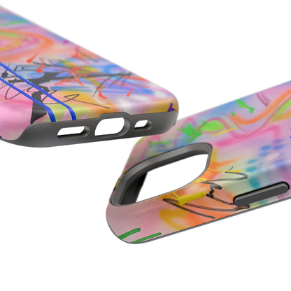 MagSafe "neon haze" airbrush iPhone case