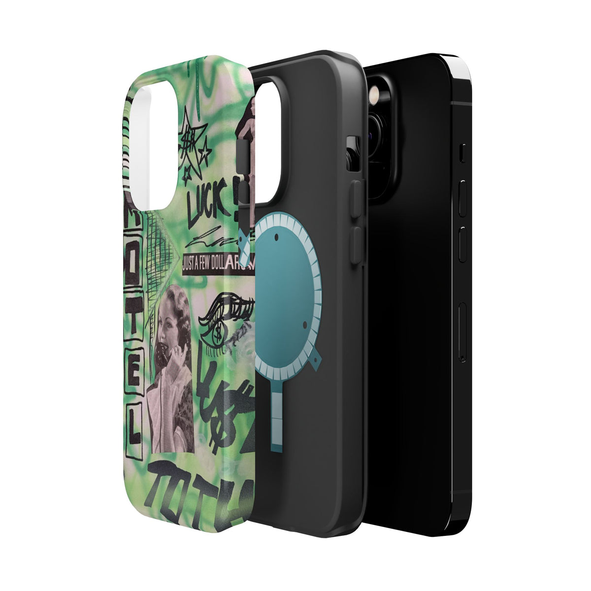 MagSafe "lust over luck" airbrush iPhone case